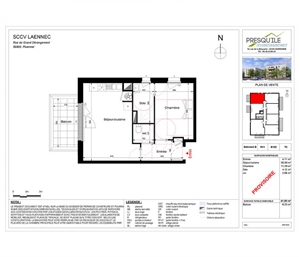 t2 à la vente -   56800  PLOERMEL, surface 41 m2 vente t2 - UBI459501992